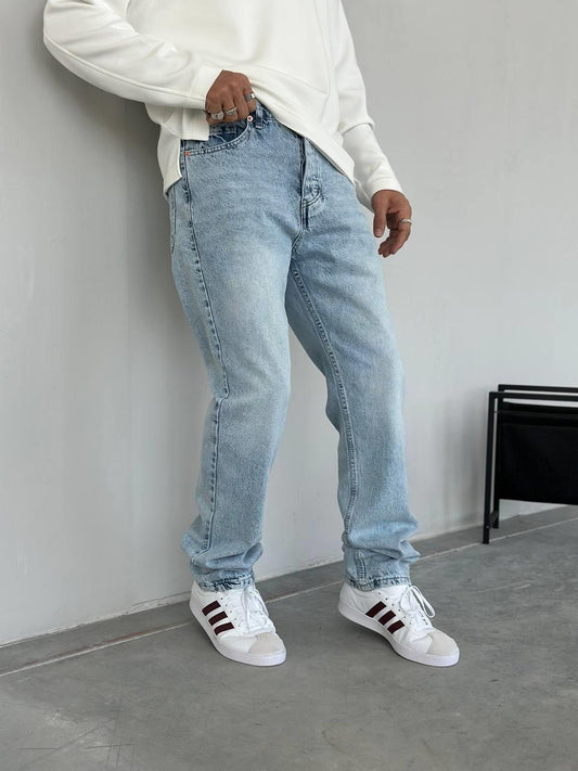 WE11(2445)MAVİ BAGGY JEANS