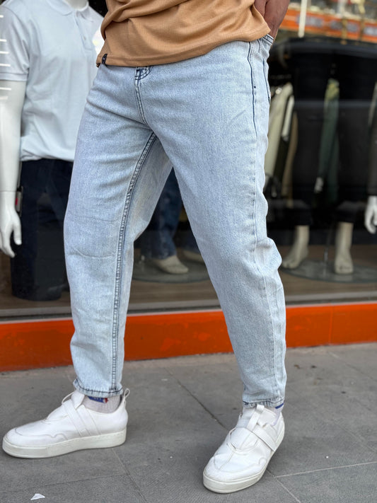 KIRÇILLI MAVİ (464) BOYFREND JEANS