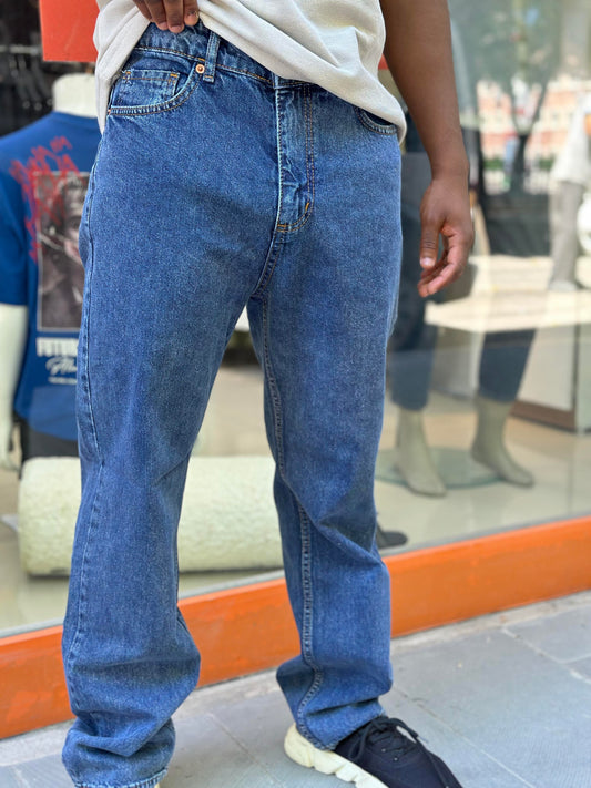 MAN(109)BAGGY LACİVERT JEANS