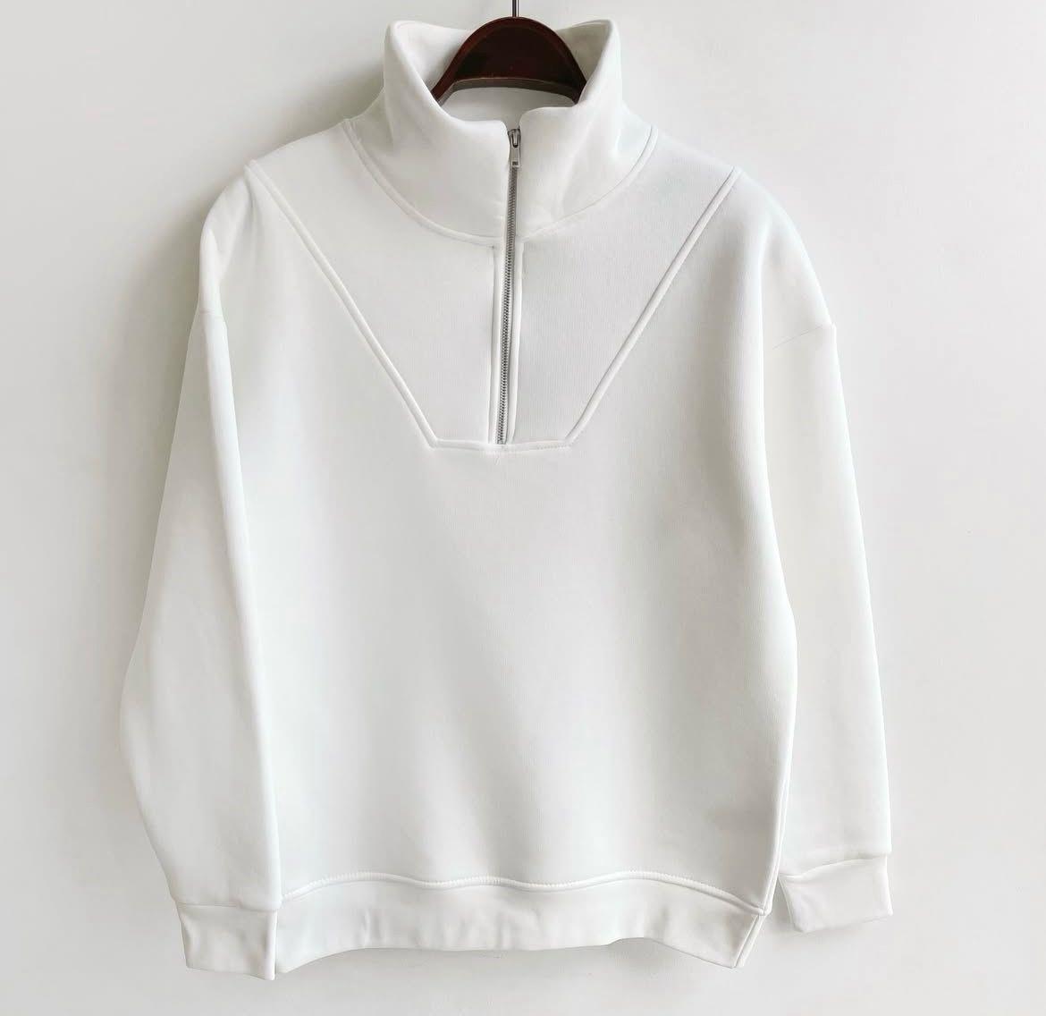 YARIMFERMUAR SWEATSHIRT