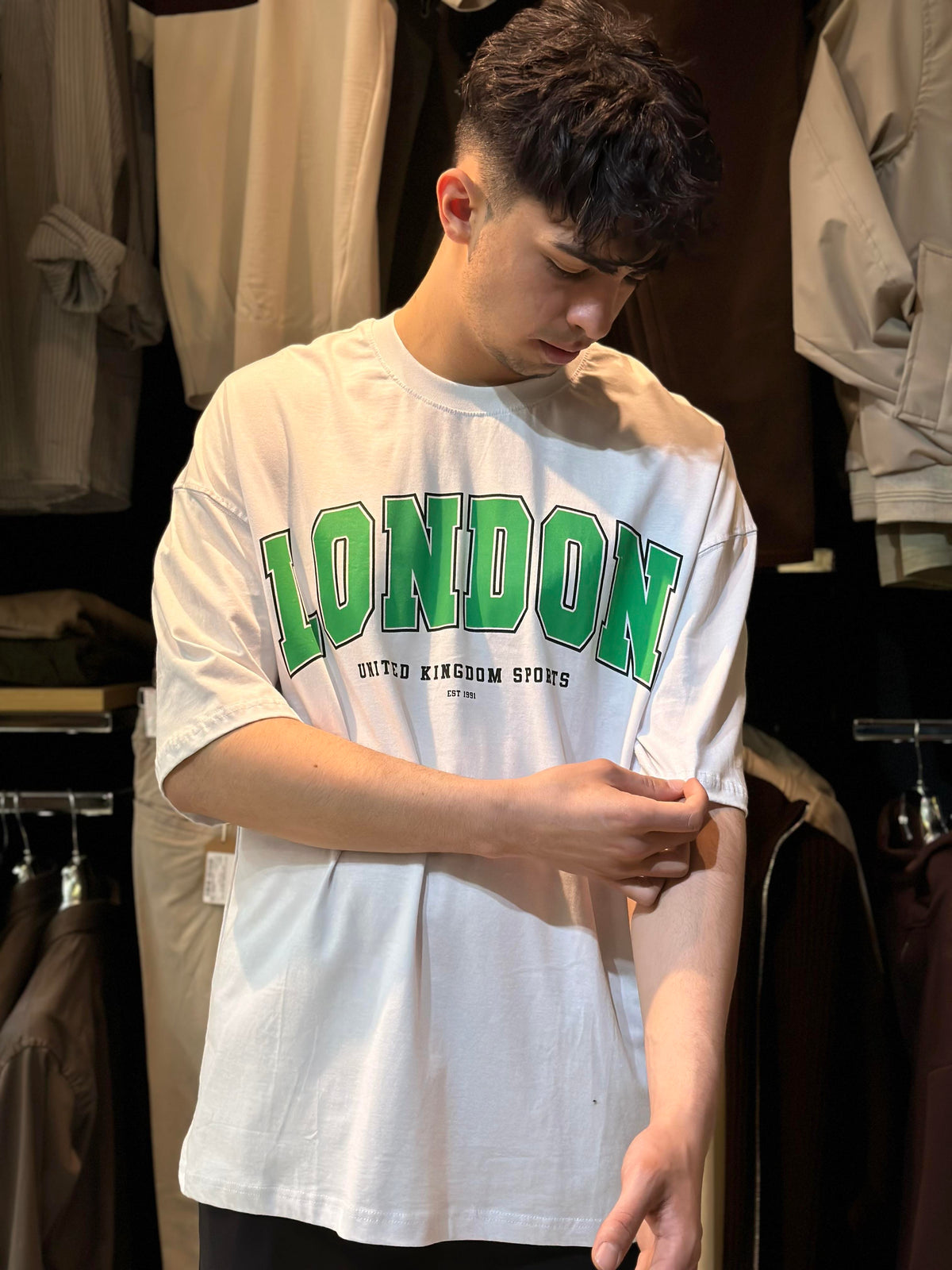 LONDAN YAZILI OWERSİZE TSHIRT