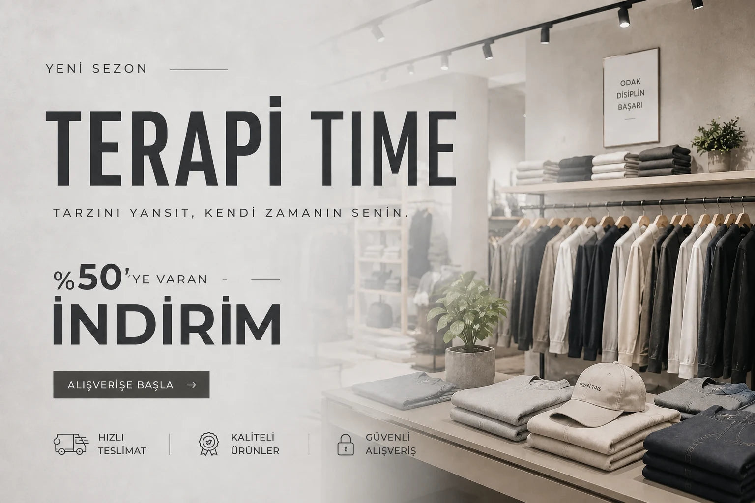 TERAPI TIME yeni sezon — %50'ye varan indirim