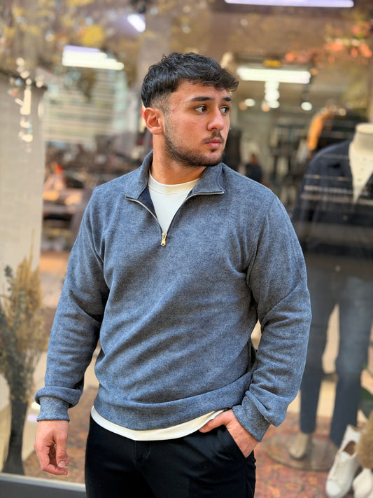 WP(A-90) MAVİ KIRCILLI SWEAT