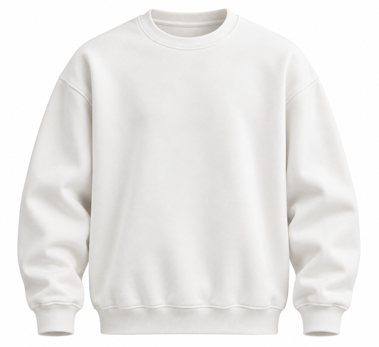 WP(A-84) BEYAZ KAPSONSUZ SWEAT