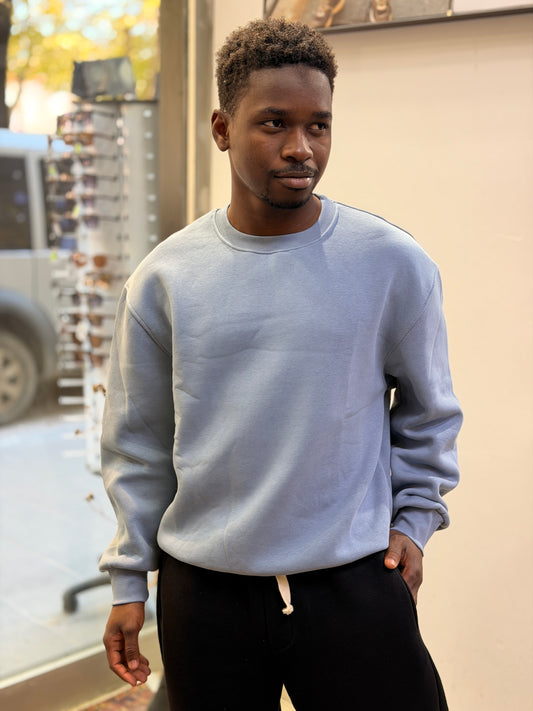 BLOWUP(W26-03) P.MAVİ BASİC SWEAT