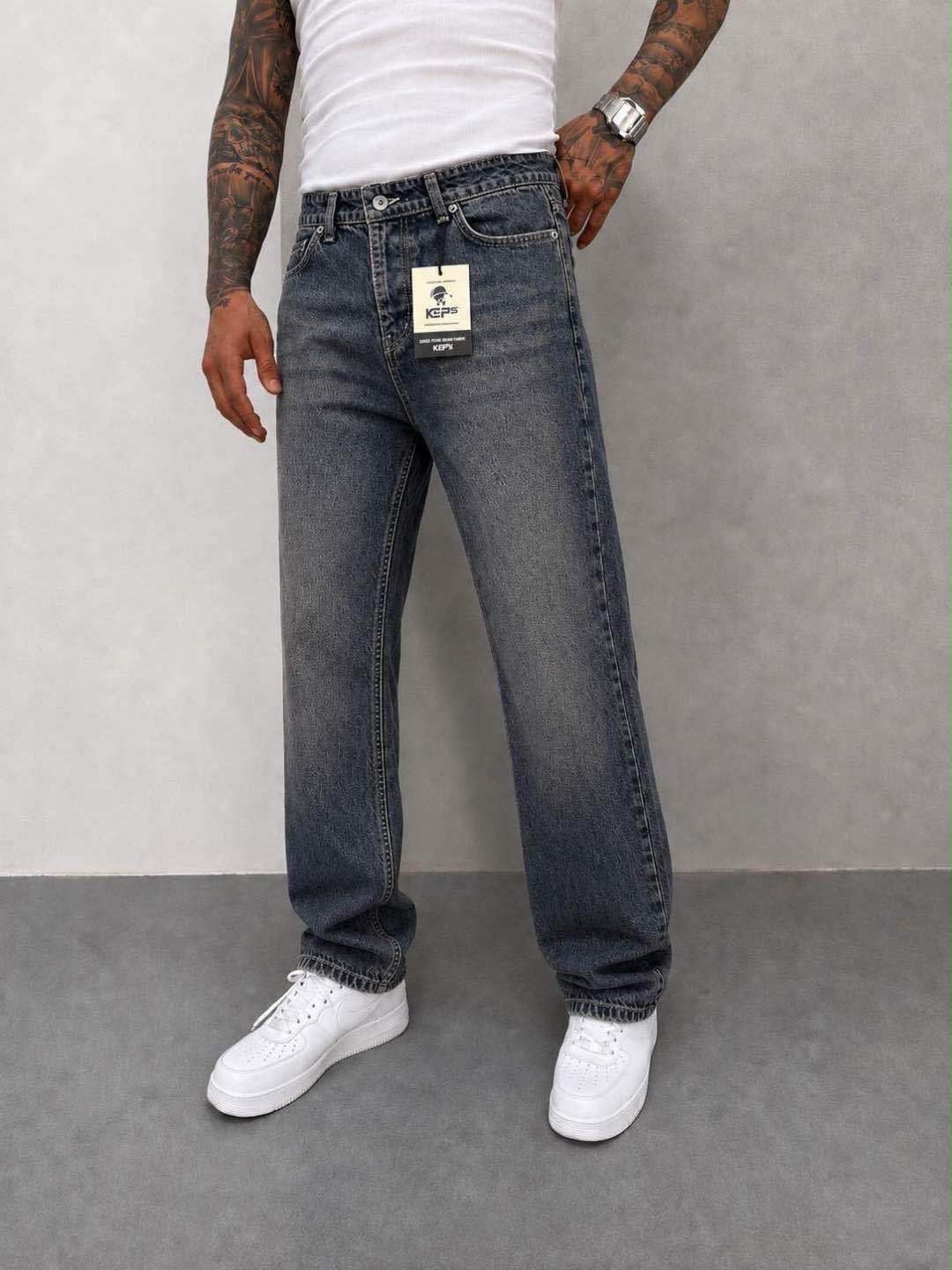 KEPS(1337) MAVİ BAGGY JEANS