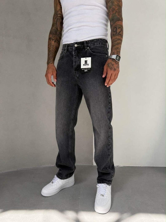 KEPS(746) SİYAH BAGGY JEANS