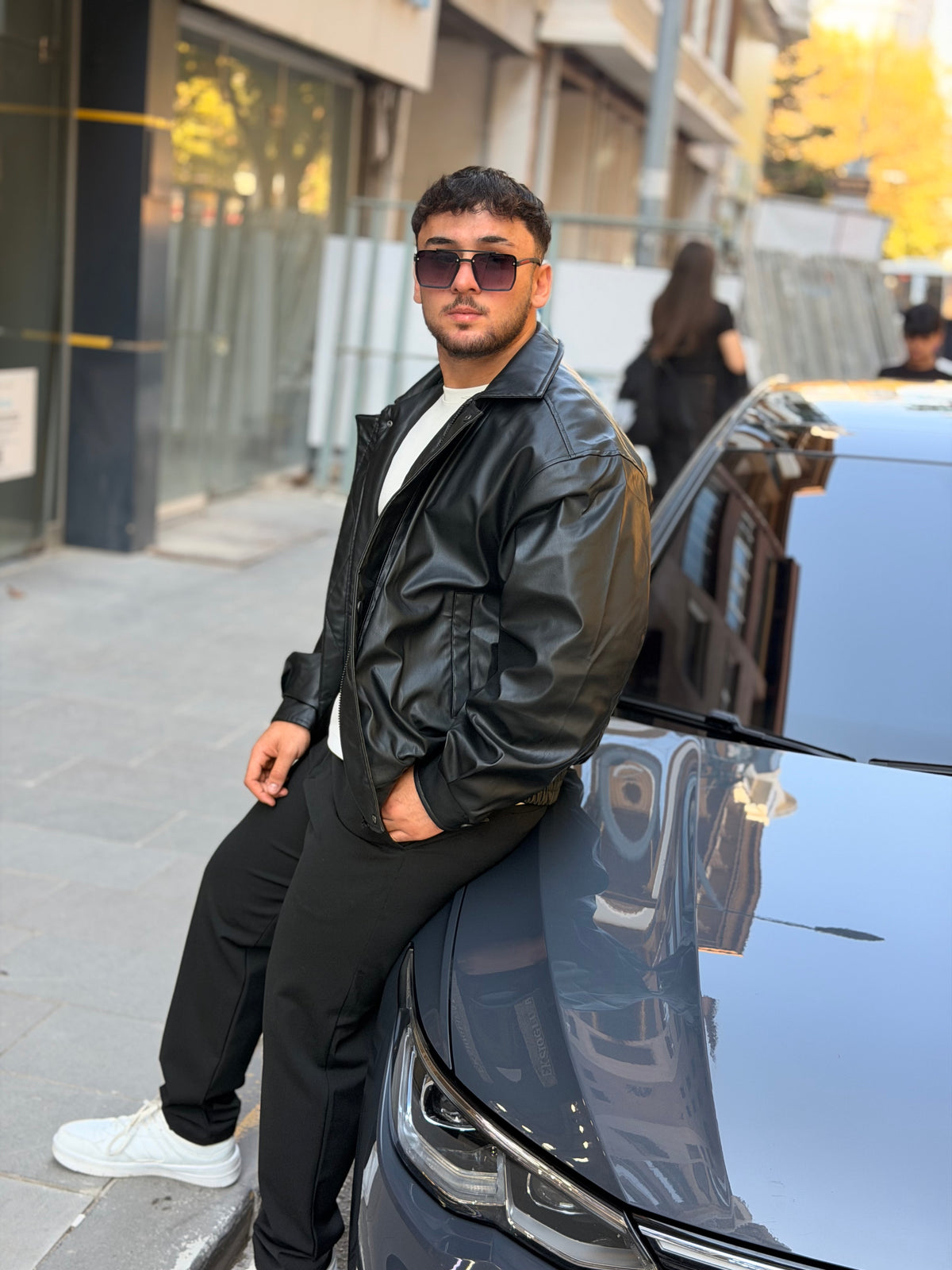 STARK(5021) BOMBER DERİ CEKET