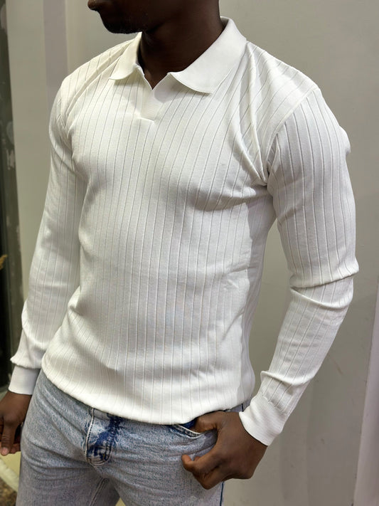 WP(A-77)BEYAZ POLO TRİKO