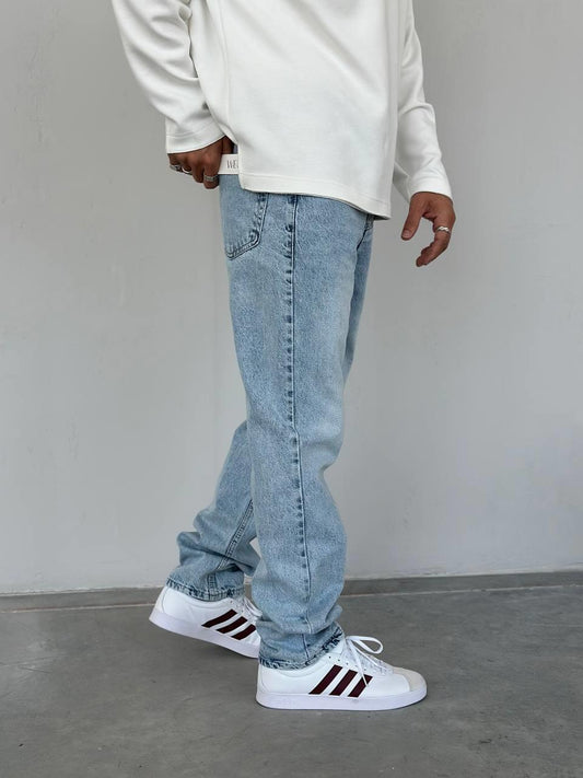 WE11(2445)MAVİ BAGGY JEANS