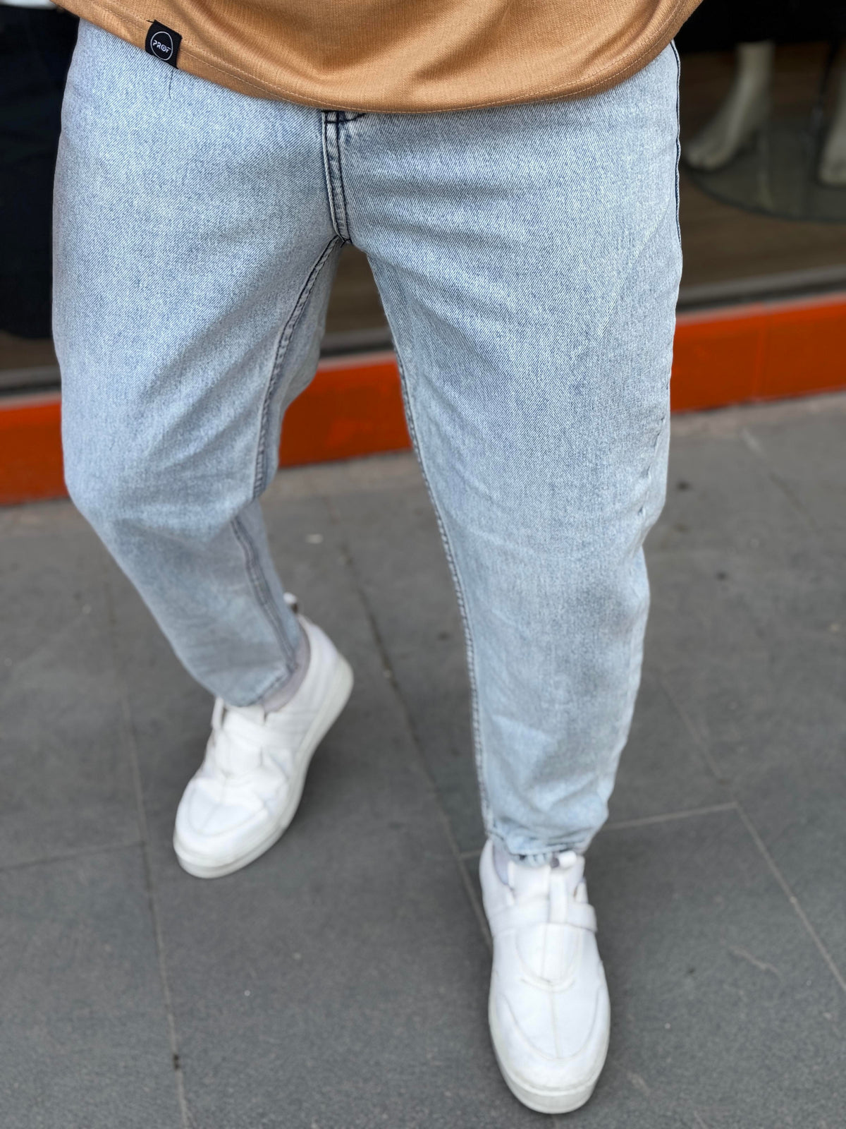 KIRÇILLI MAVİ (464) BOYFREND JEANS