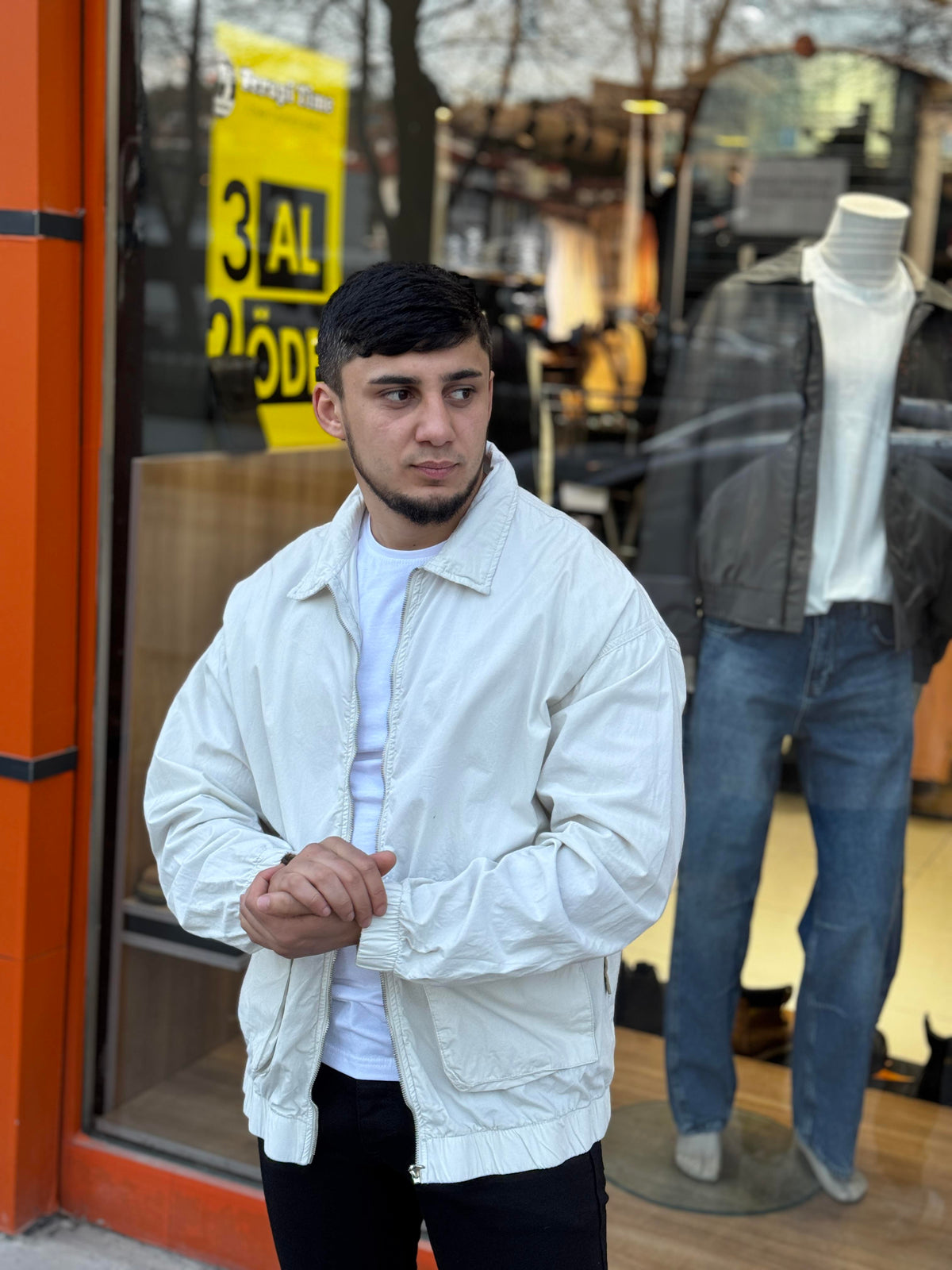BEJ KETEN MEVSİMLİK MONT