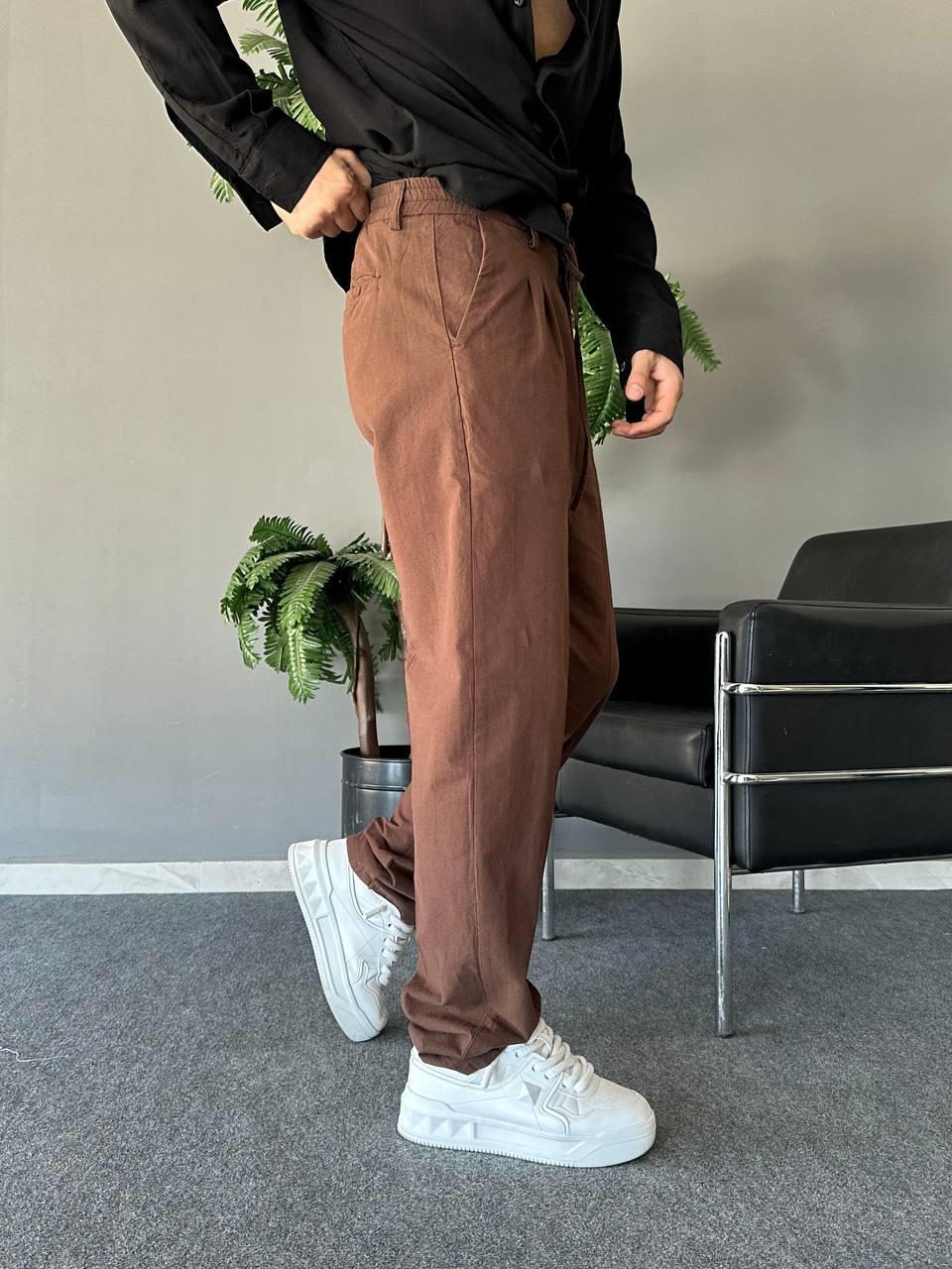 SNAZZY(104) BAGGY KETEN PANTALON
