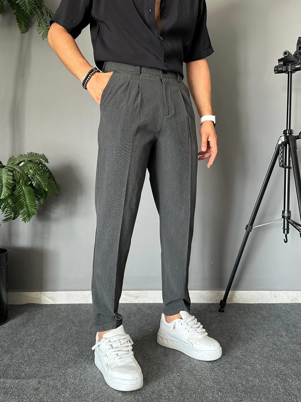 SNAZZY(4684) ÇİZGİLİ KETEN PANTALON