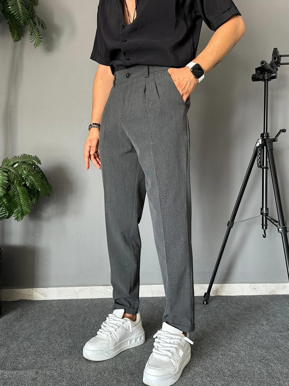 SNAZZY(4684) ÇİZGİLİ KETEN PANTALON