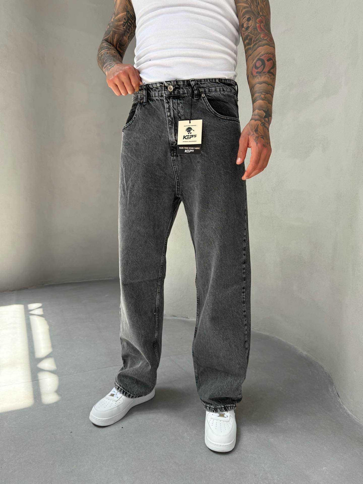 KEPS(602)GRİ KIRÇILLI BAGGY
