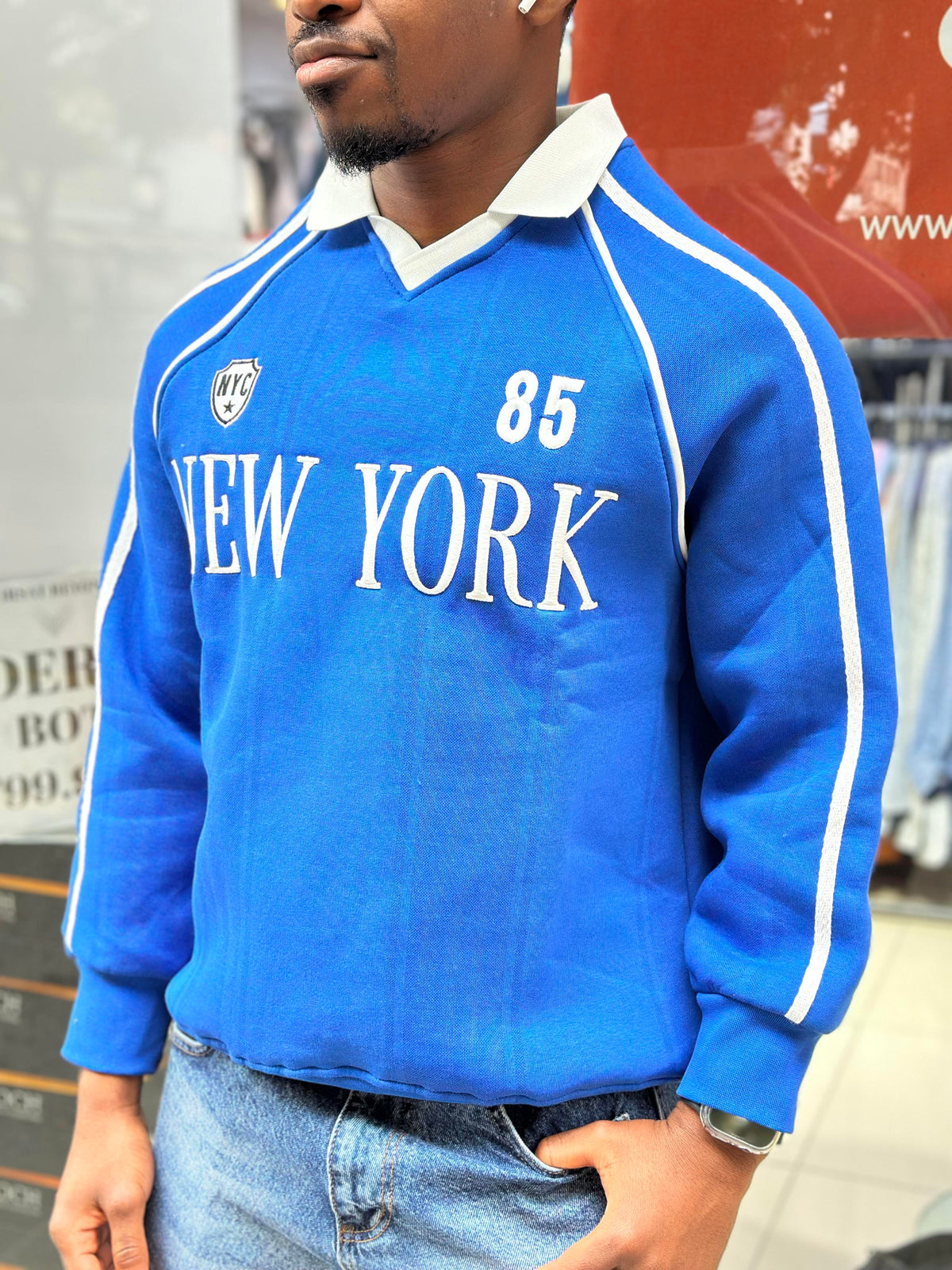 SAKS YAKALI SWEAT(W25H-17)