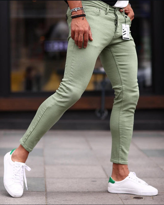 SLİM (1135) YEŞİL KOT PANTOLON