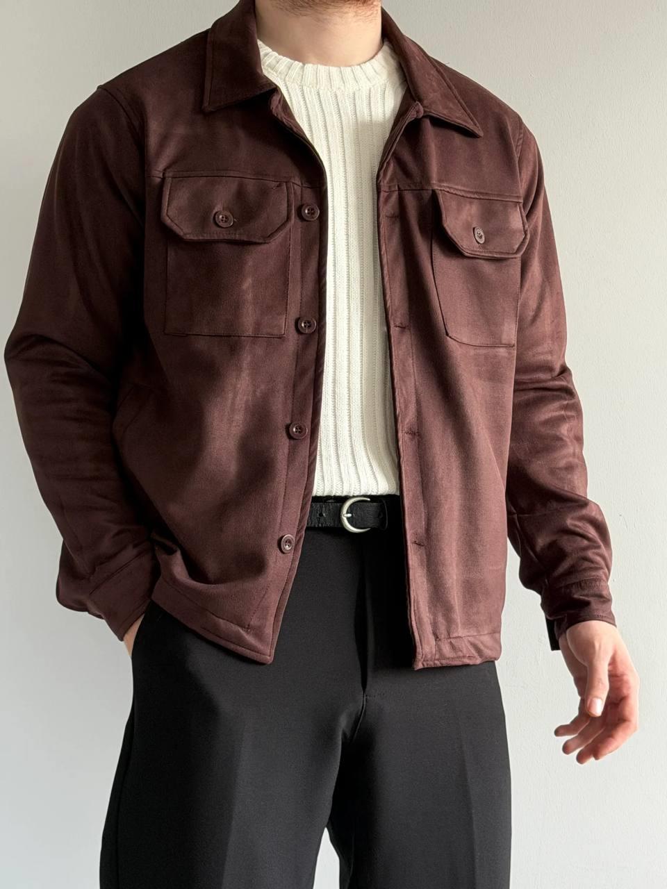 MAN(K5060)DÜĞMELİ ACIKAHVE HIRKA