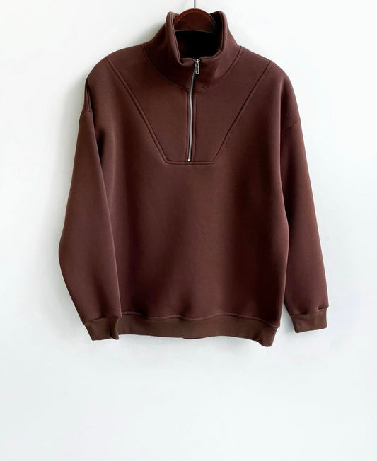 YARIMFERMUAR SWEATSHIRT