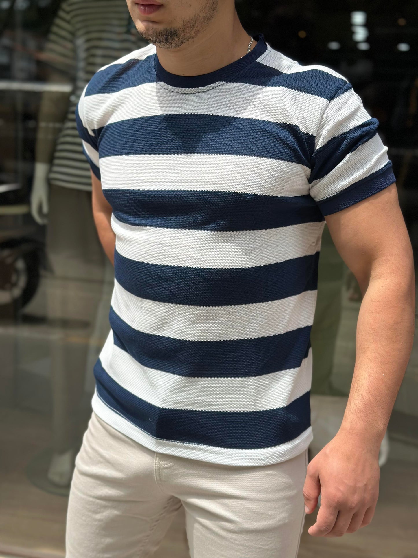DEEPMAN(9698) ÇİZGİLİ TSHIRT