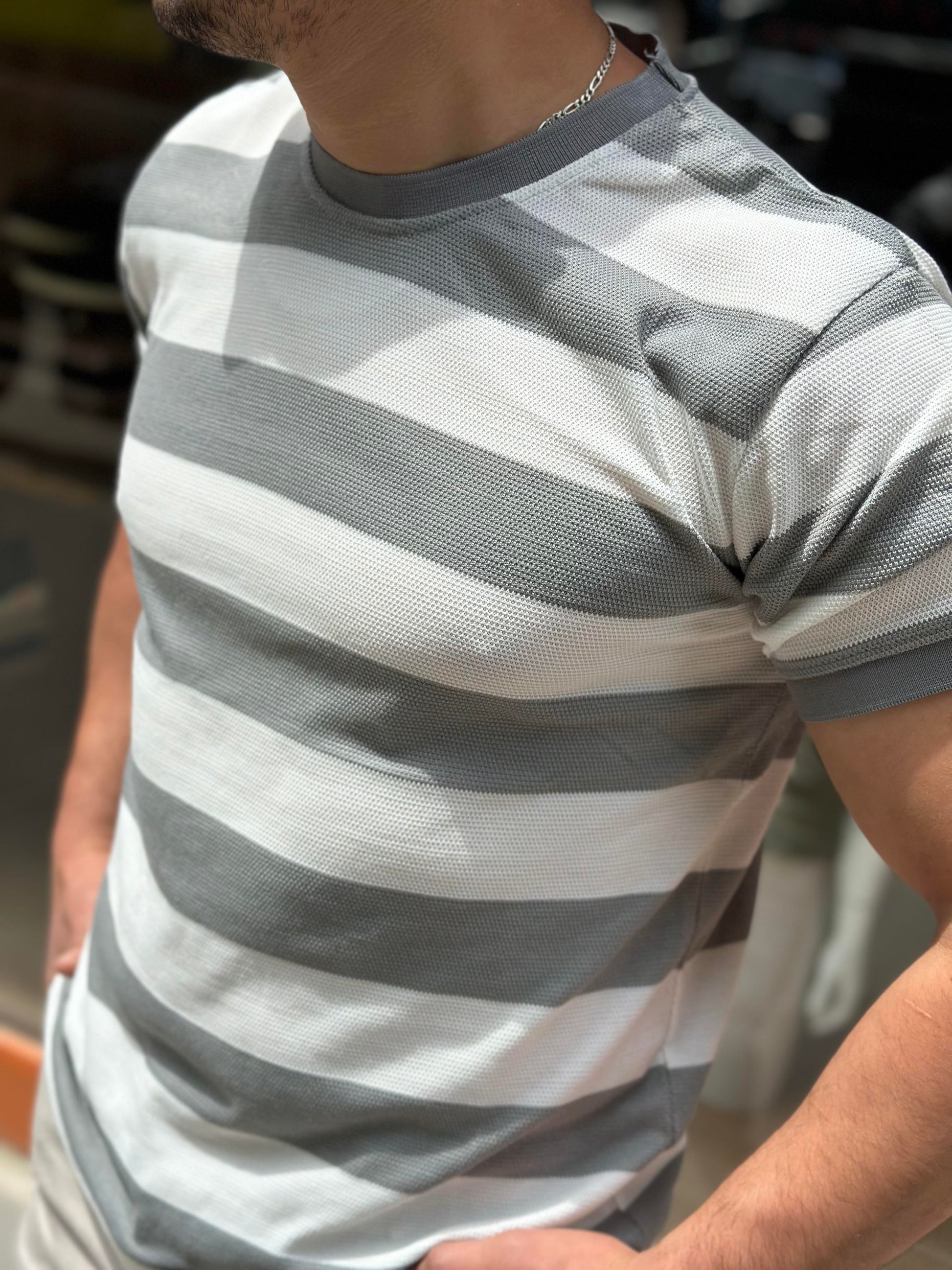 DEEPMAN(9698) ÇİZGİLİ TSHIRT