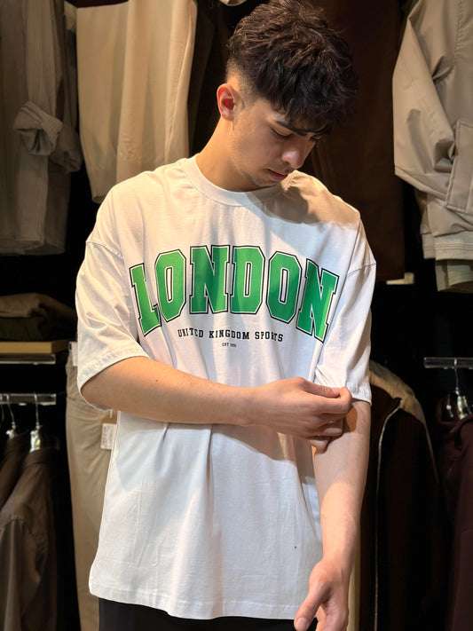 LONDAN YAZILI OWERSİZE TSHIRT