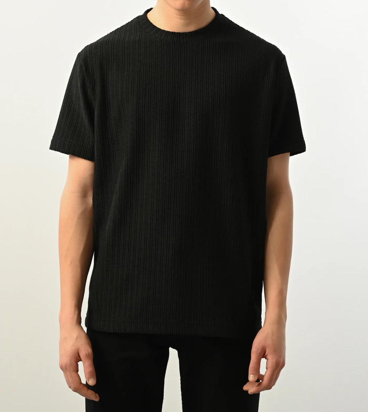 SİYAH FİTİLLİ TSHIRT