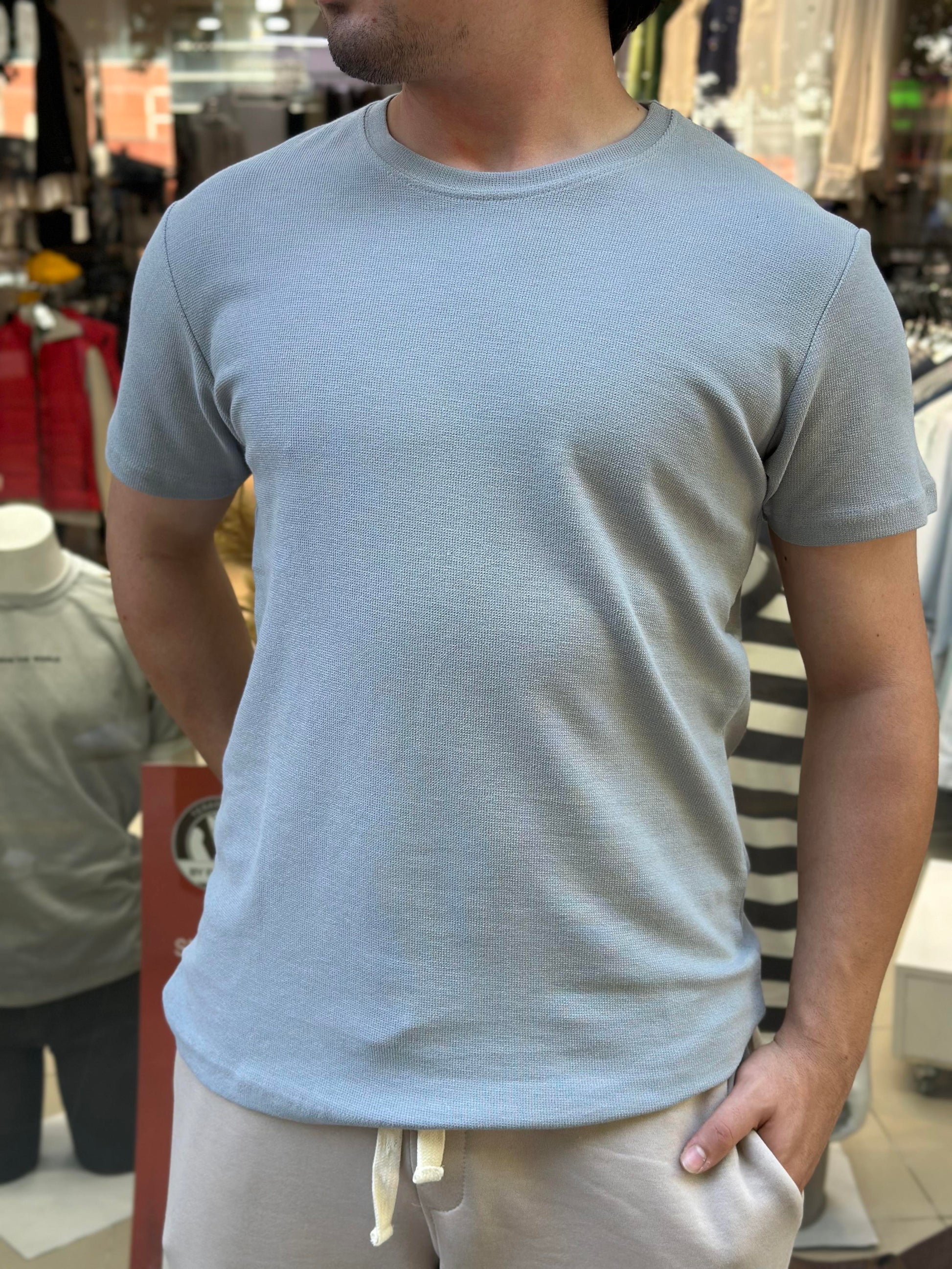 WOLE(2185) WAFFLE TSHIRT